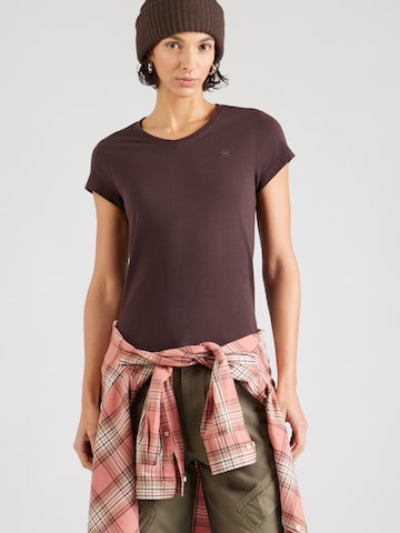 G-STAR Tričko 'Eyben 2.0' – hnědá: přední strana