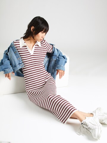 Pepe Jeans Knitted dress 'DANNA' in White
