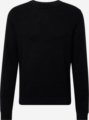 JACK & JONES Sweter 'LAFAYETTE' w kolorze czarny: przód