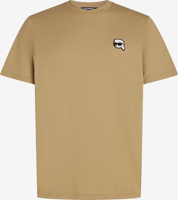 T-Shirt Karl Lagerfeld en beige : devant