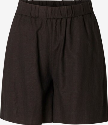 BASE LEVEL CURVY Regular Pants in Black: front