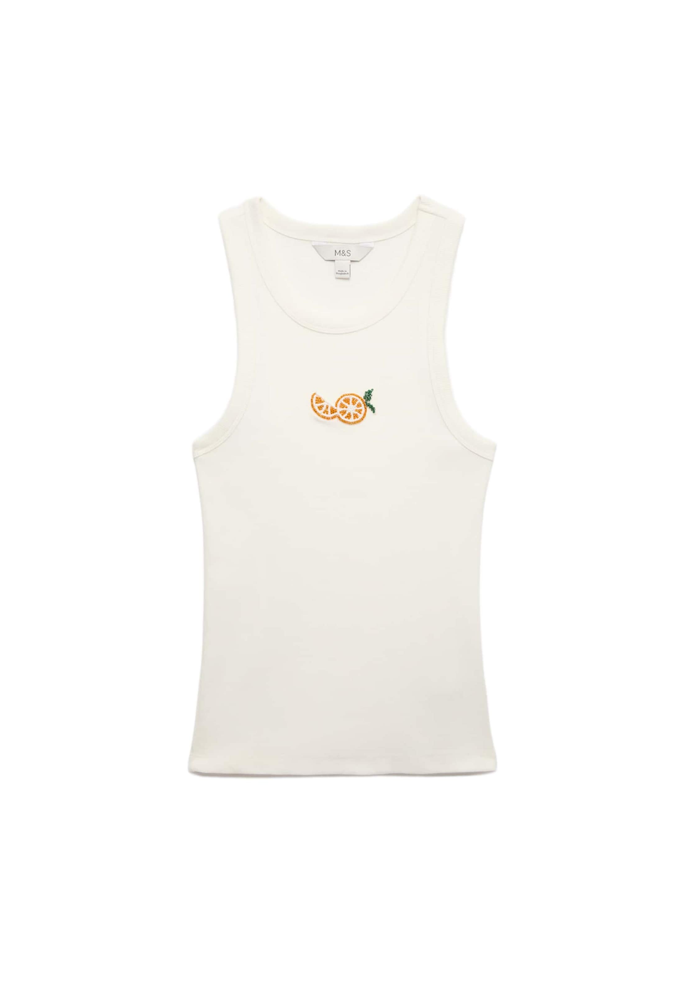 Top di Marks & Spencer in bianco: frontale