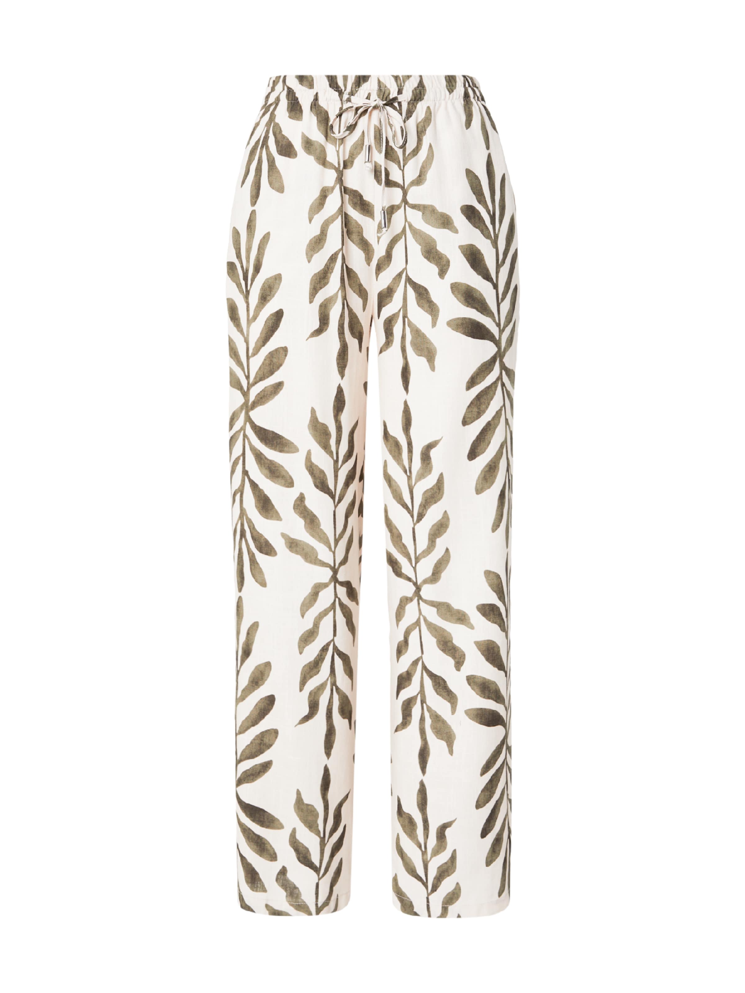 ZABAIONE Wide Leg Hose 'Ca44talina' in Beige: Vorderseite