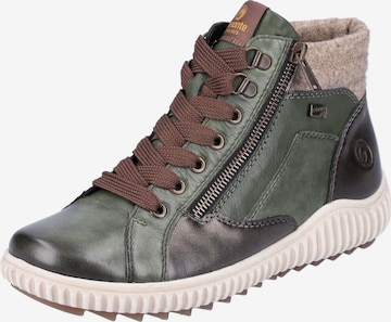 REMONTE High-Top Sneakers in Green: front