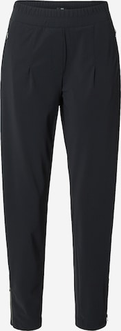 Riani Tapered Pleat-front trousers in Black: front