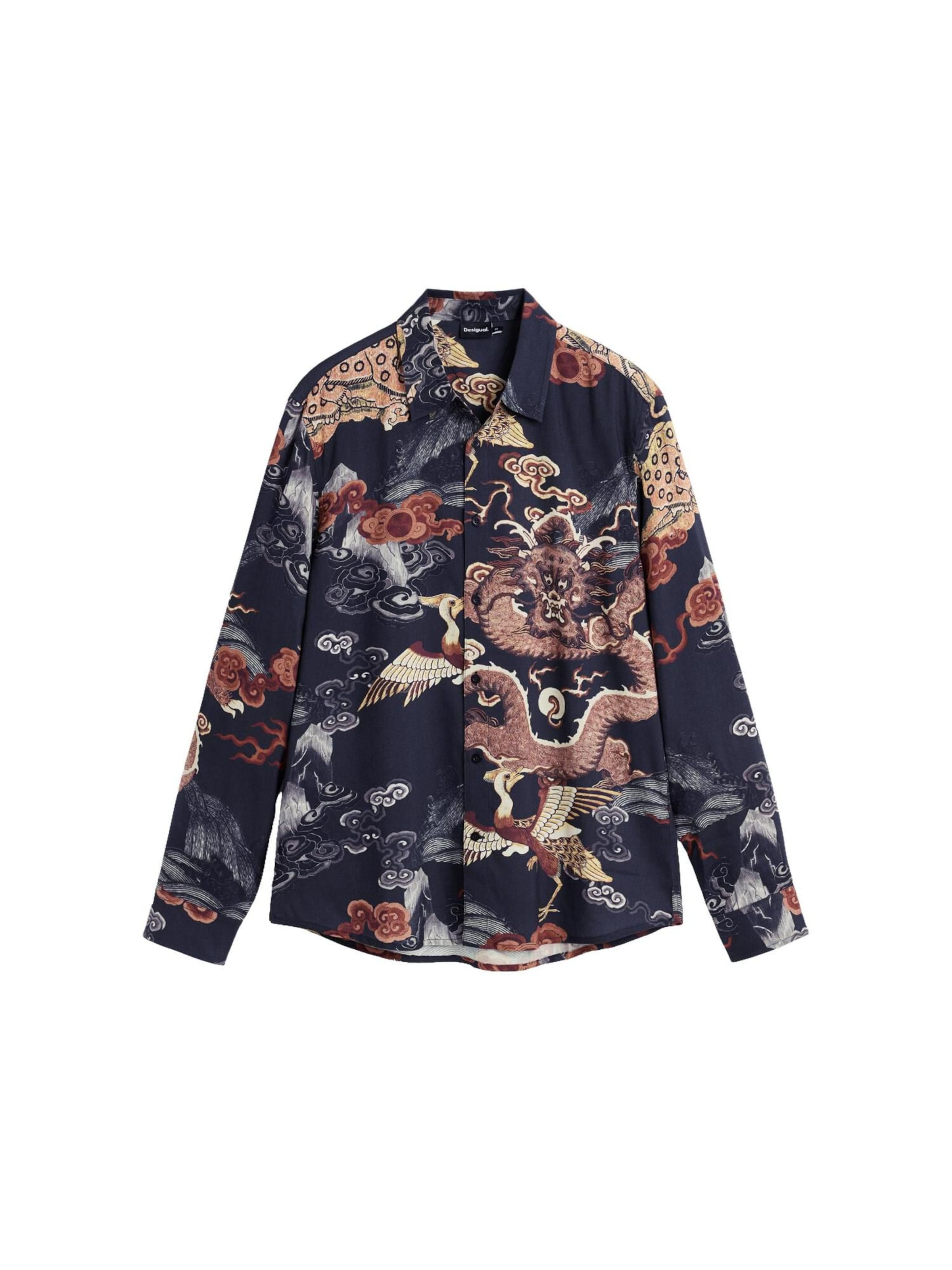 Desigual Regular fit Skjorta i blå: framsida