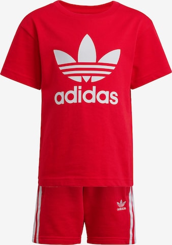 ADIDAS ORIGINALS Komplet 'Adicolor' | rdeča barva: sprednja stran