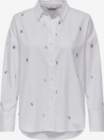 Bluză 'ONLOREGON' de la ONLY pe alb: față