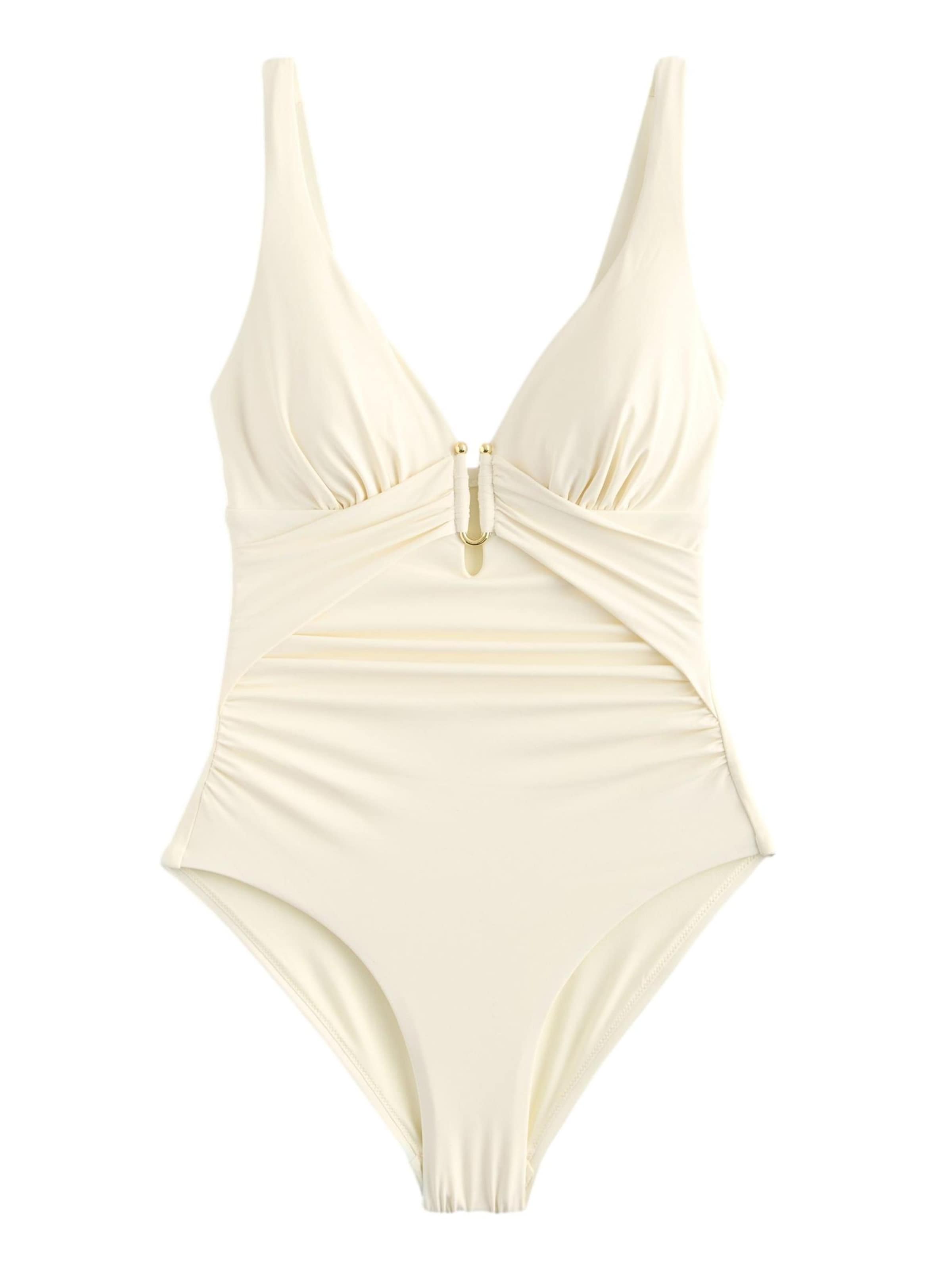 Next Μπουστάκι Ολόσωμο μαγιό σε μπεζ: μπροστά