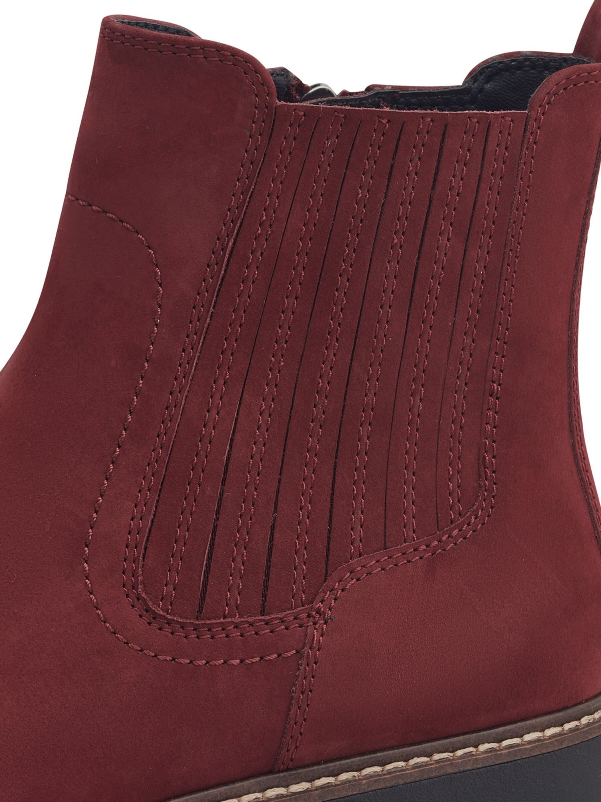 Bottines Tamaris en rouge