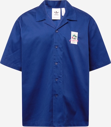 Comfort fit Camicia 'OLL' di ADIDAS ORIGINALS in blu: frontale
