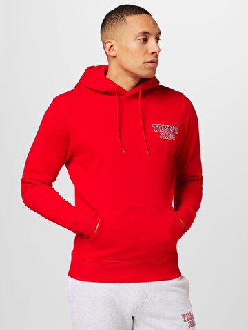 Sweat-shirt Tommy Jeans en rouge : devant