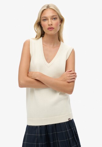 Haut Superdry en blanc : devant