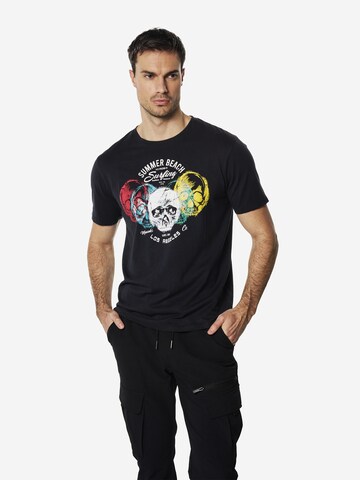KOROSHI T-shirt i blå