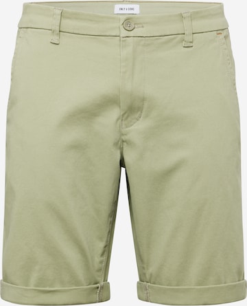 Only & Sons Chino 'PETER' in Groen: voorkant