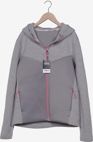 TOM TAILOR Sweatshirt & Zip-Up Hoodie in XL in Grey: front