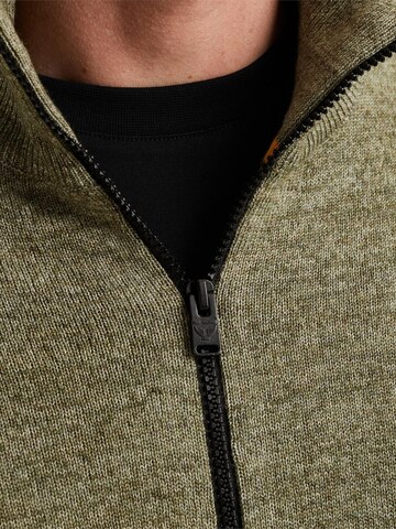 PME Legend Pullover 'Cardigan with zipper closure' i grøn