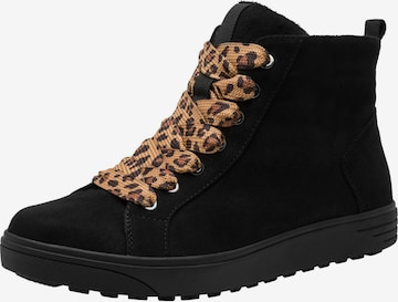 JANA Sneakers hoog in Zwart: voorkant