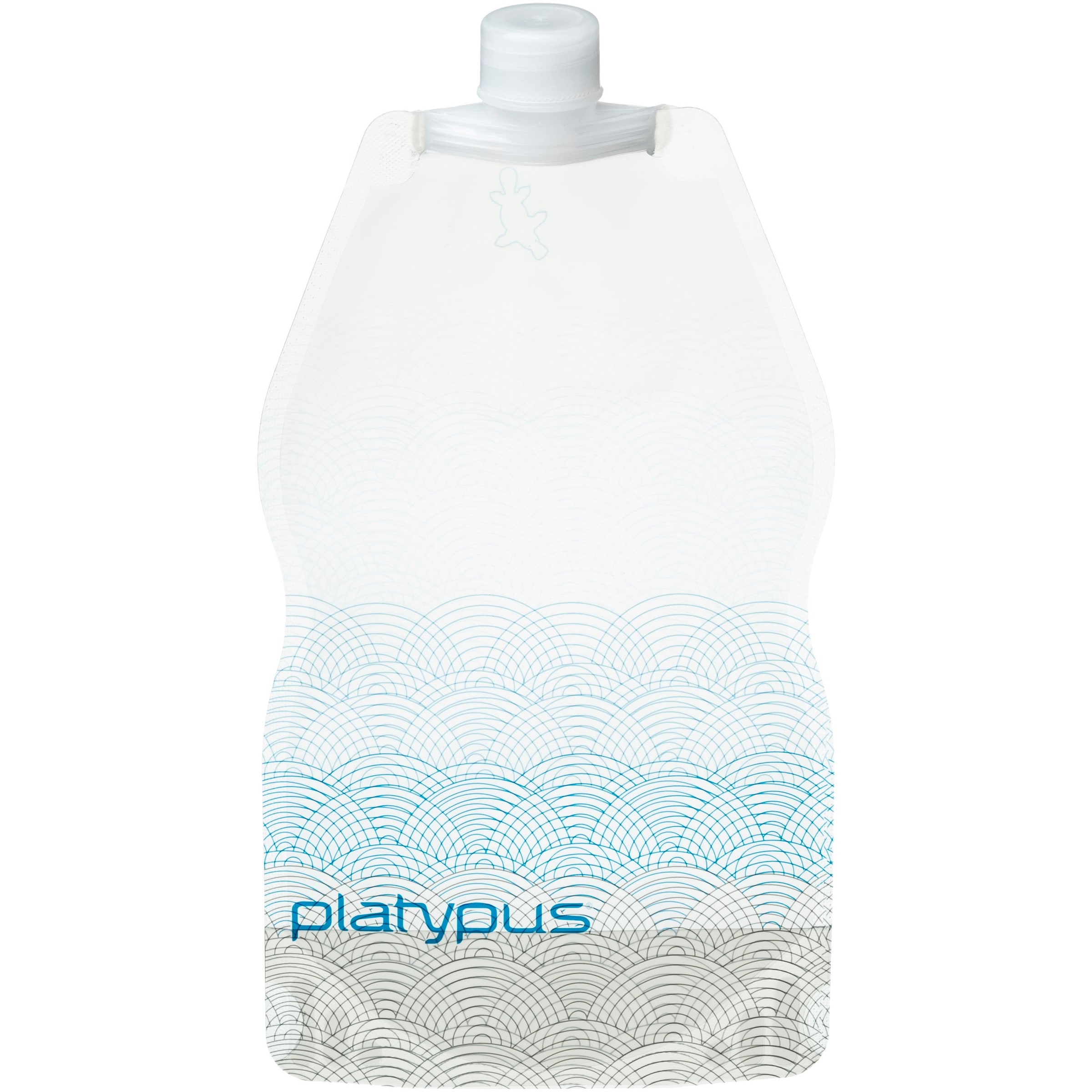 Platypus Trinkflasche in Weiß: Vorderseite