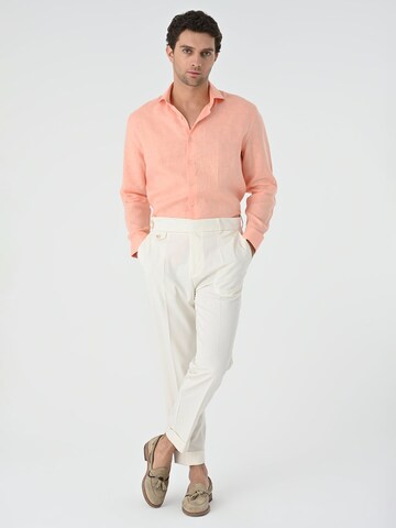 Antioch Regular Trousers with creases in Beige