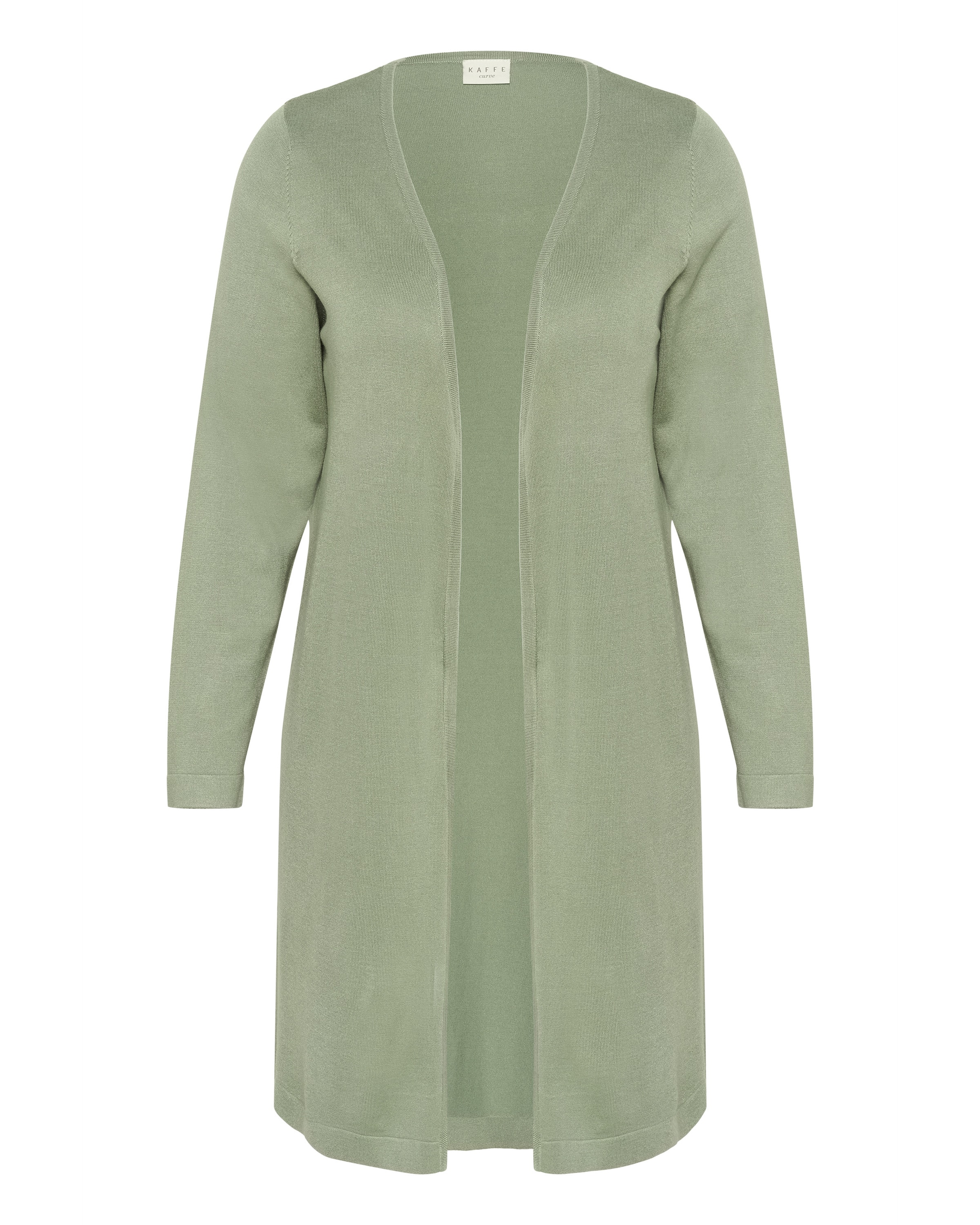 KAFFE CURVE Cardigan 'KCFarsia' i grøn: forside