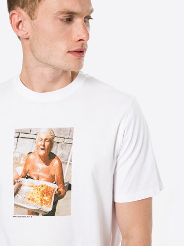 WOOD WOOD T-shirt 'Sami Brett Lloyd Nonna' i vit