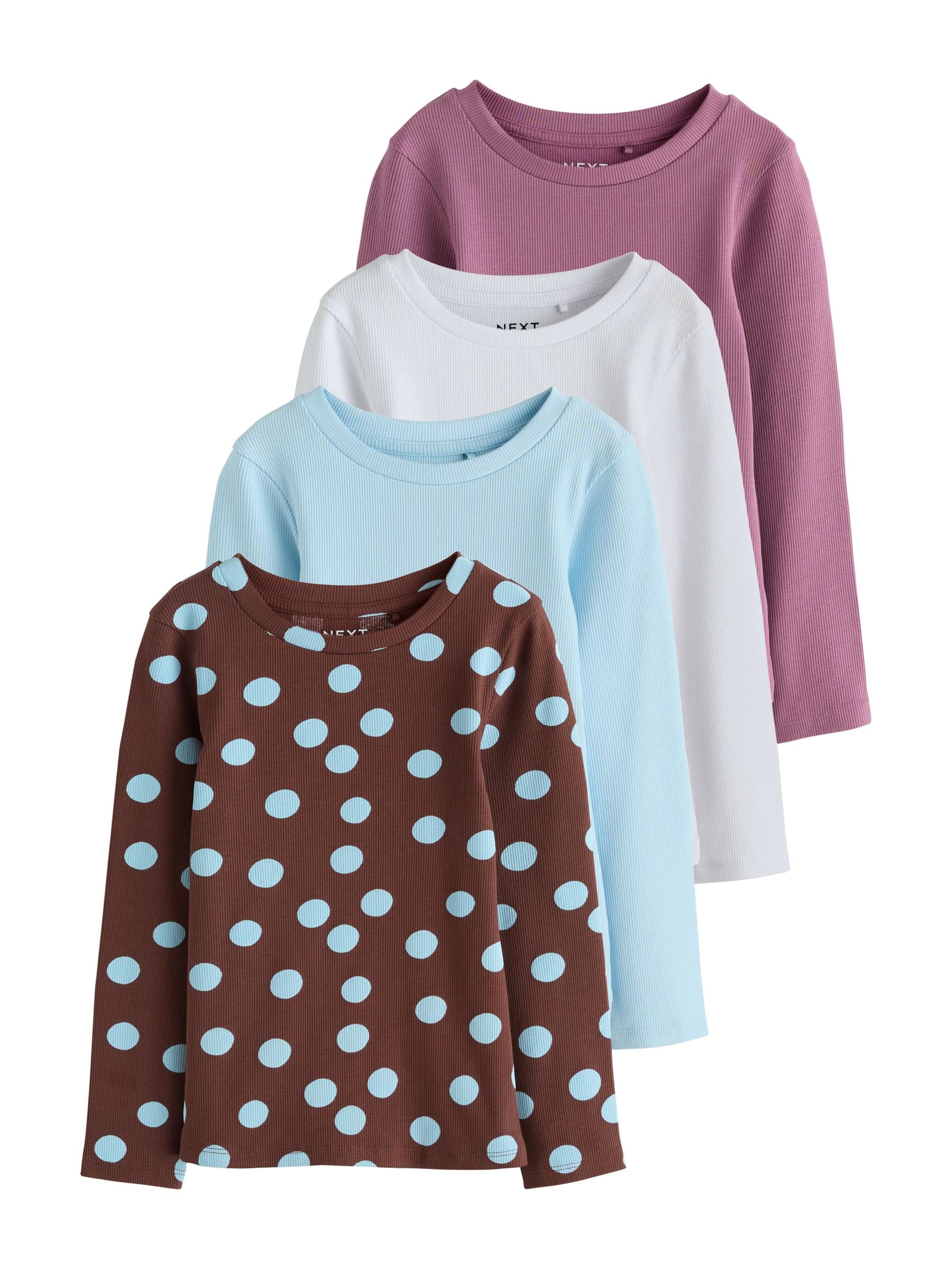 Next T-shirt i blå: framsida
