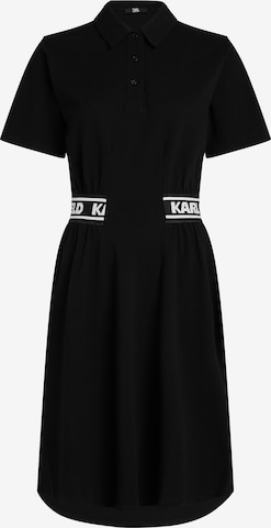 Karl Lagerfeld - Vestidos camiseiros em preto: frente