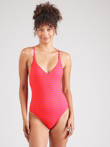 Seafolly - Triángulo Traje de baño en rosa: frente