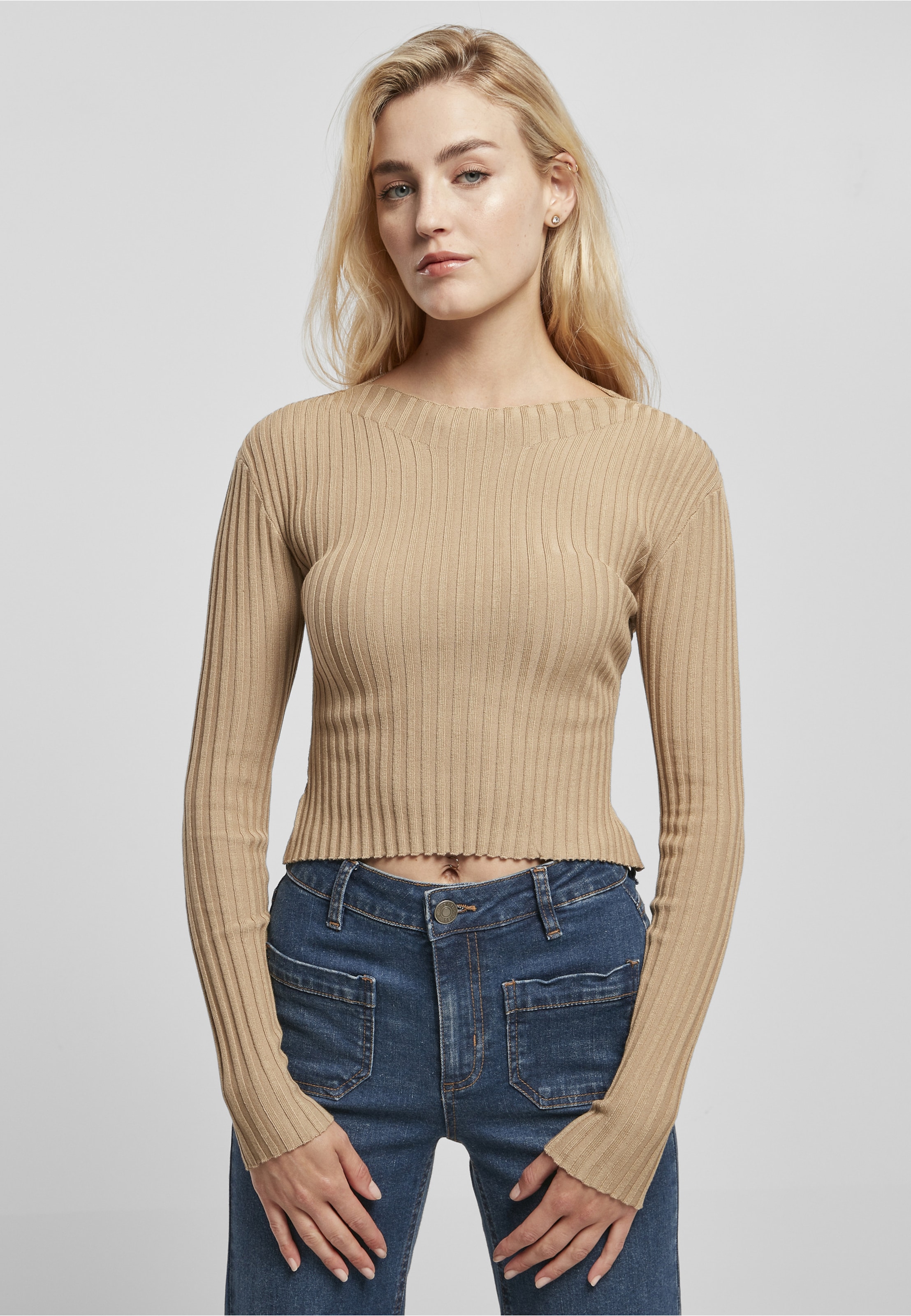 Pull-over Urban Classics en beige