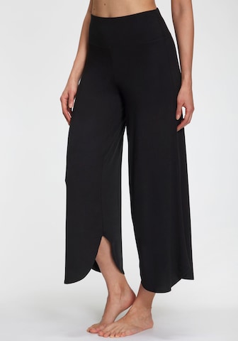 LASCANA Wide Leg Hose in Schwarz: Vorderseite