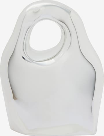 Borsa a mano di myMo at night in argento: frontale