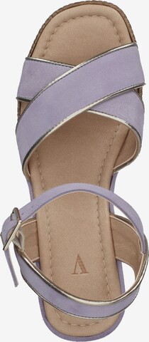 Venturini Milano Strap Sandals in Purple