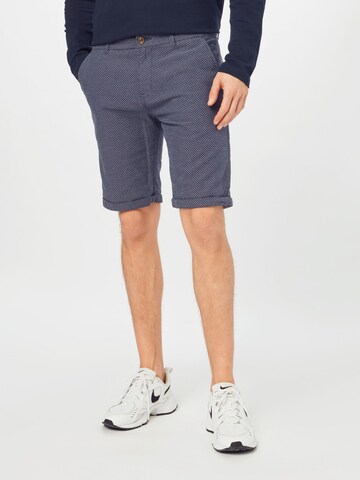 TOM TAILOR DENIM Regular Chino in Blauw: voorkant