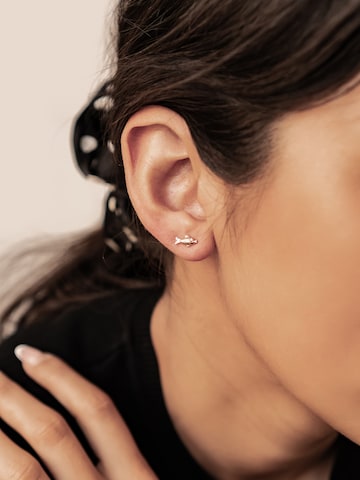 Boucles d'oreilles 'Kissing Fish' Hey Happiness en or