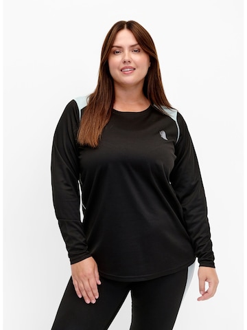 Active by Zizzi Base Layer 'Asnow' in Schwarz: Vorderseite