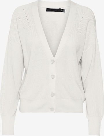 VERO MODA Knit cardigan 'New Lexsun' in White: front