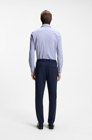 BOSS Slim fit Button Up Shirt ' Hank' in Blue