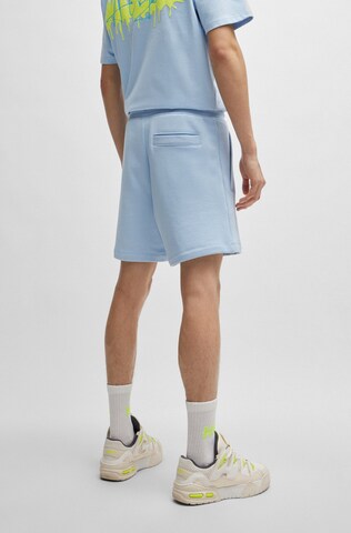 HUGO Loosefit Shorts 'Dapalmi' in Blau