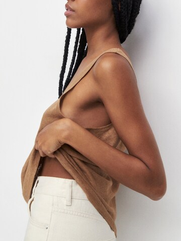 Pull&Bear Top in Braun: Vorderseite