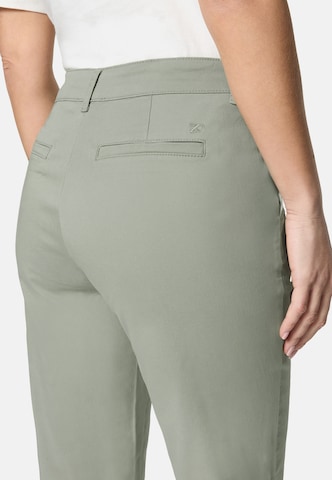 zero Slimfit Broek in Groen