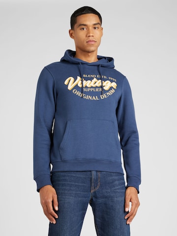 Sweat-shirt BLEND en bleu : devant