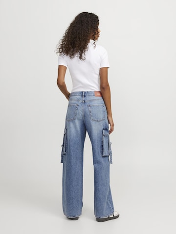 JJXX Wide Leg Cargojeans 'TOKYO' i blå