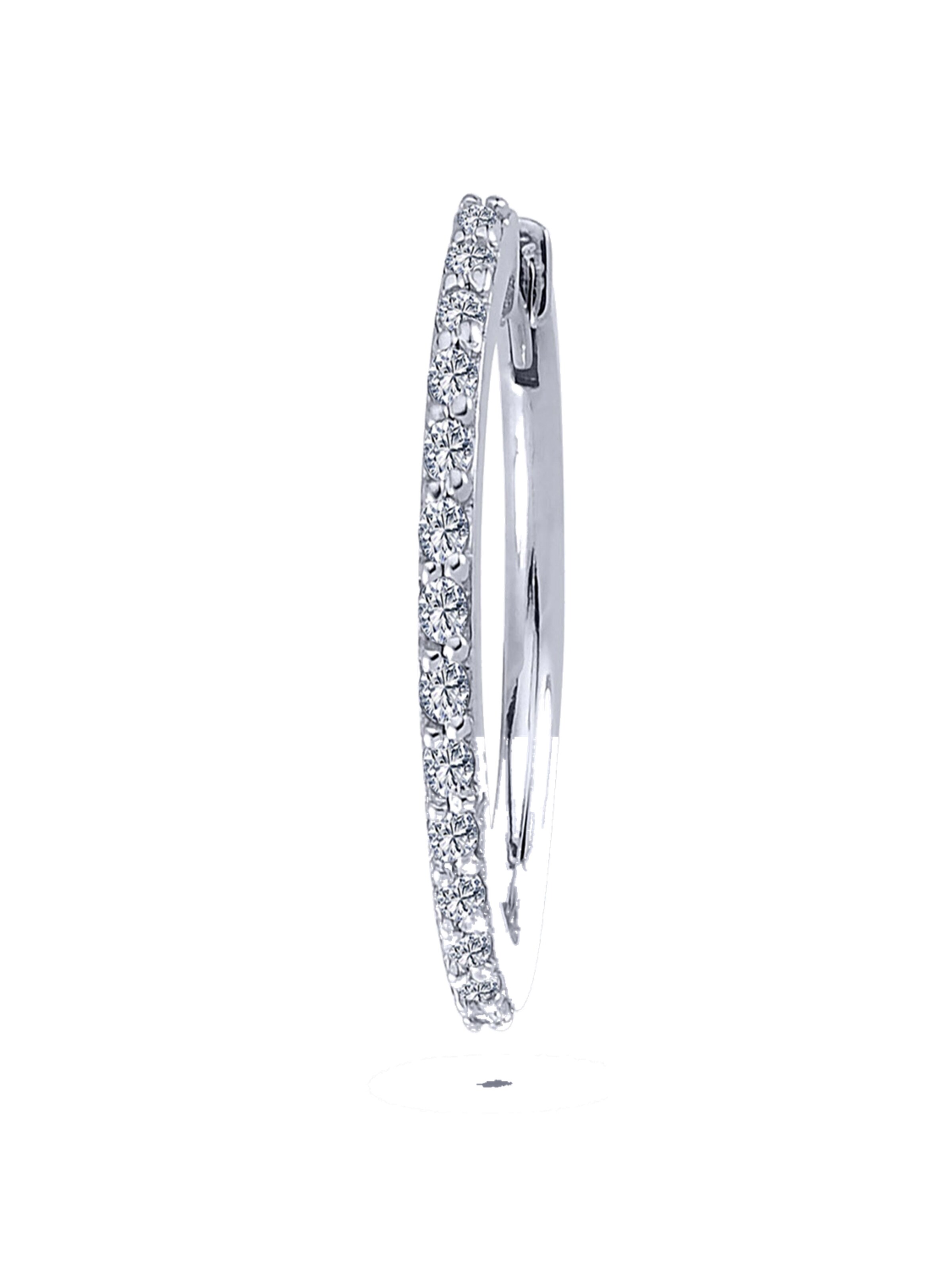 EinStein Diamant Ohrring‌‌‌‌‌‌‌ in Silber