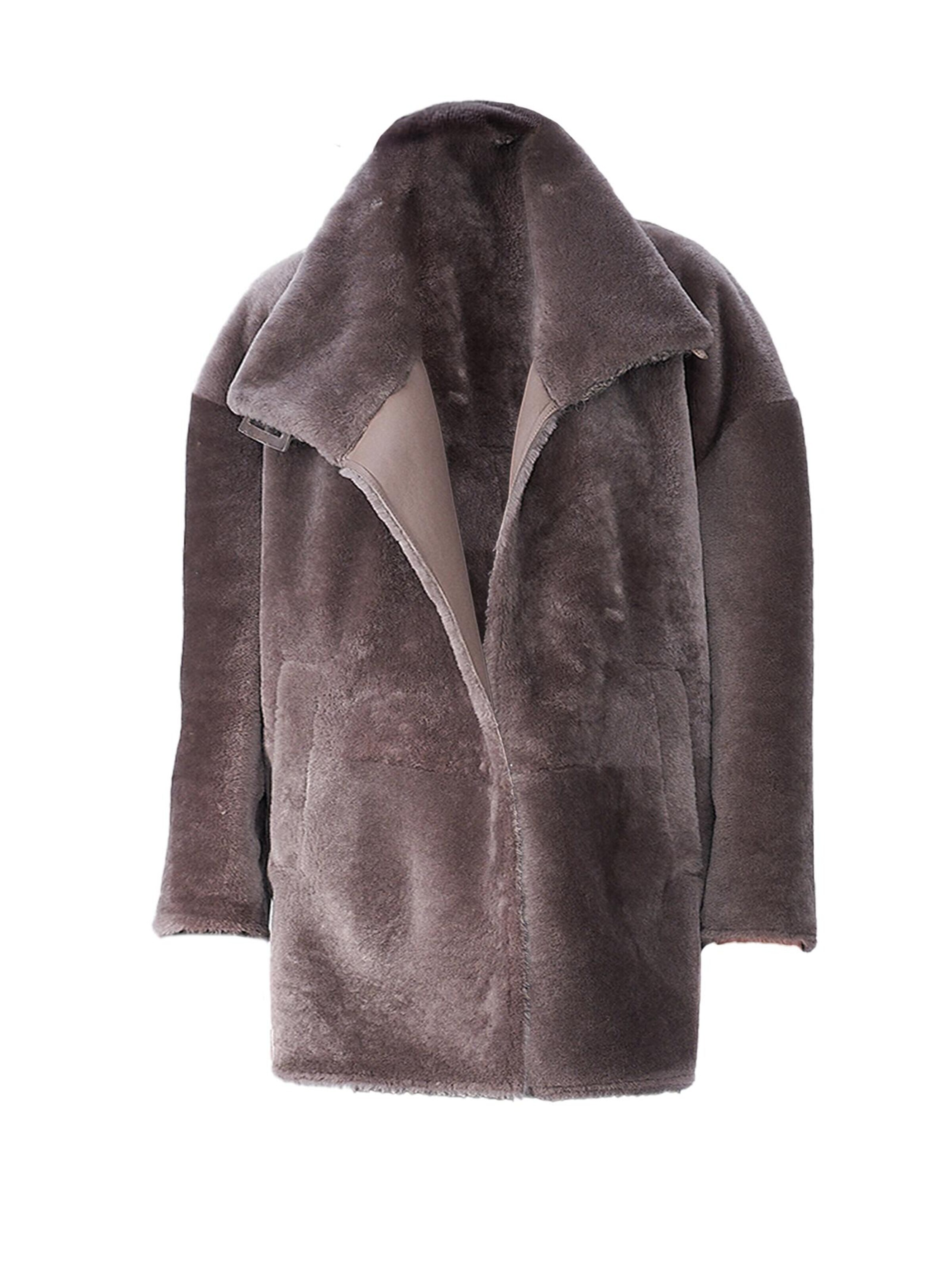 VESPUCCI BY VSP Winter Coat 'Rosa' in Grey: front