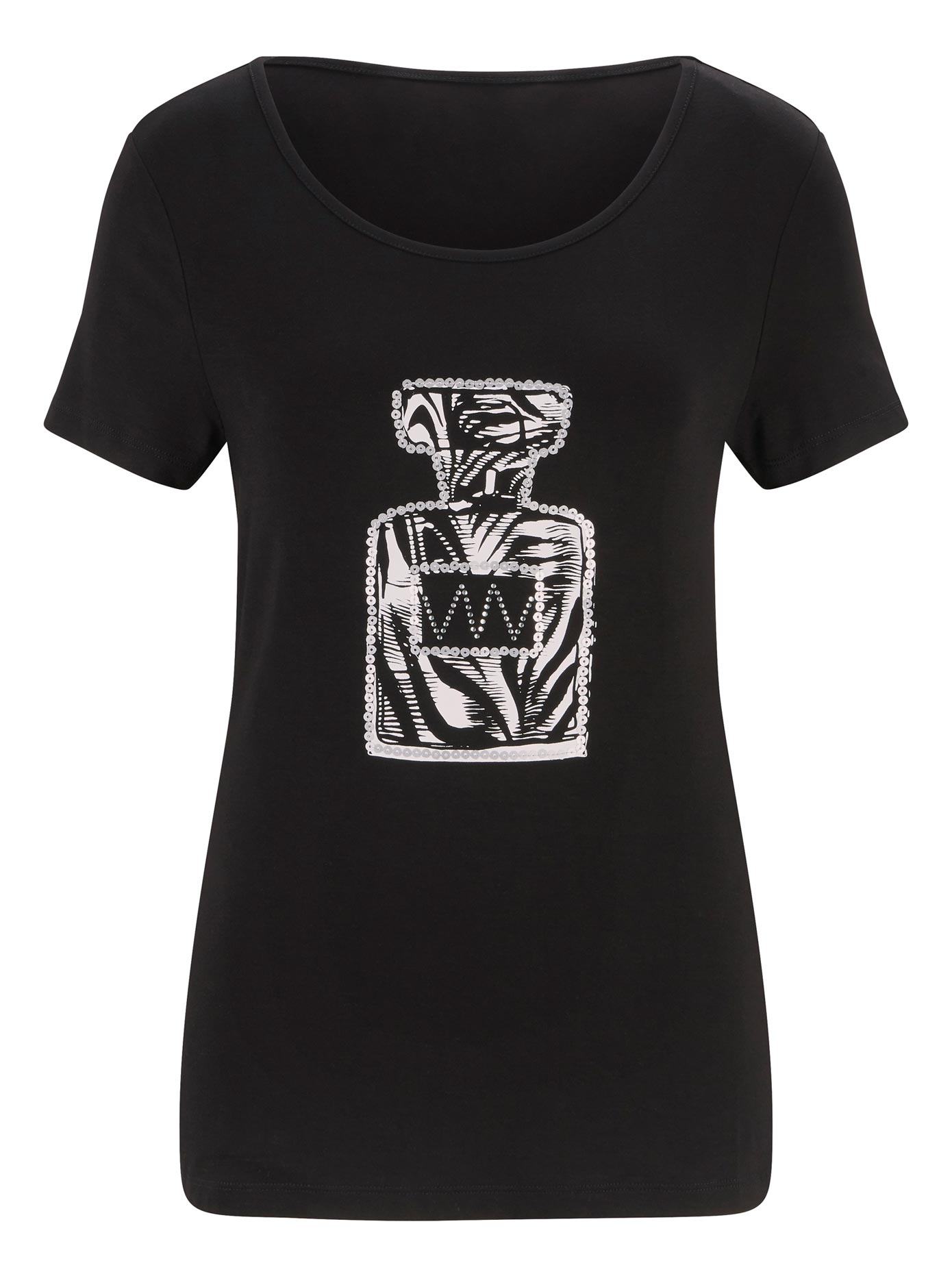 Abbigliamento Donna heine Maglietta in Nero Abbigliamento Donna heine Maglietta in Nero