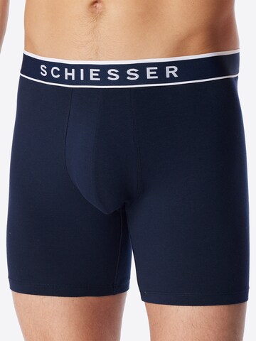 SCHIESSER Langer Boxershort ' 95/5 Multi ' in Blau