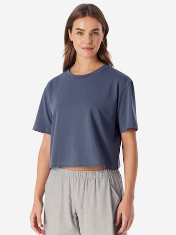 Chemise de nuit 'Mix & Relax' SCHIESSER en bleu : devant