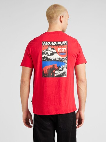 NAPAPIJRI T-Shirt 'MARTRE' in Rot: predná strana