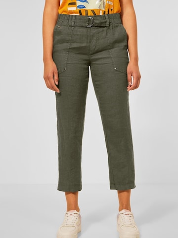 STREET ONE Loose fit Pants in Green: front